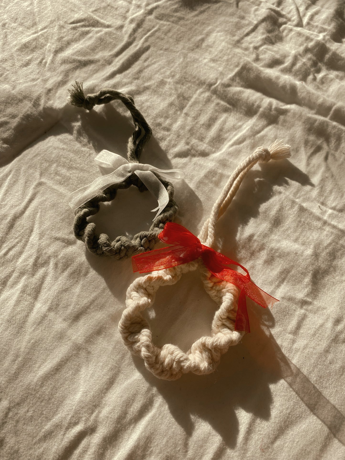 Personalized Macrame Wreath Ornament